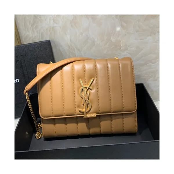 Saint Laurent 2019 Vicky Chain Wallet Shoulder Bag… - 1