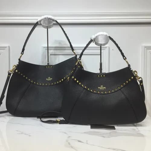 Valentino 2019 Garavani Twinkle Studs Leather Tote… - 1