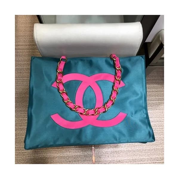 Chanel 2019 Canvas Women Tote Shoulder Shopper Bag… - 1