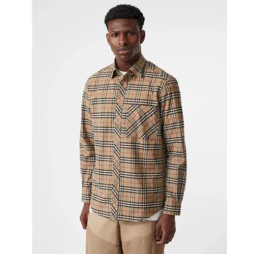 Burberry 2019 Mens Logo Slim Fit Cotton Tshirt - 버… - 1
