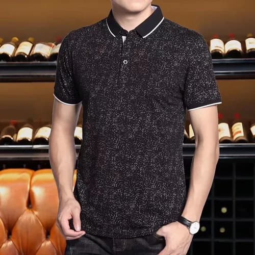 Armani 2019 Mens Logo Cotton Short Tshirt- 알마니 남성 … - 1