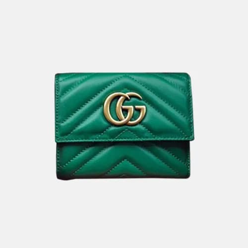 Gucci 2019 Marmont Matelasse Leather Wallet 47480… - 1