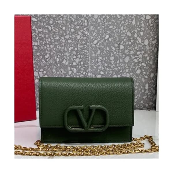Valentino 2019 Leather Vsling Shoudler Cross Bag,1… - 1