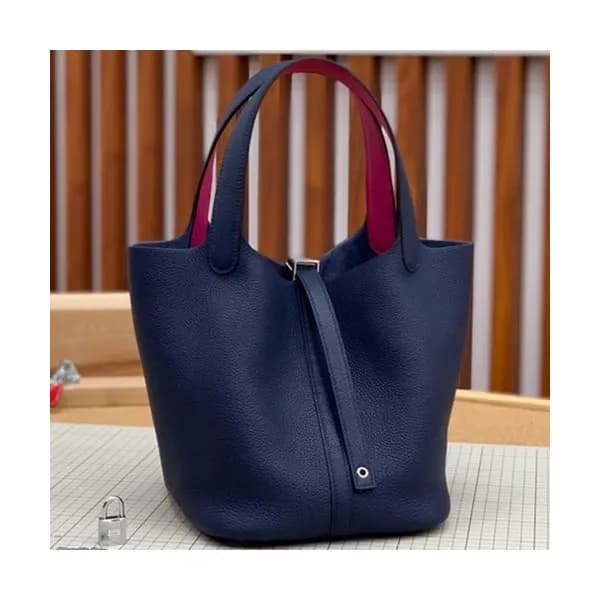 Hermes 2019 Picotin Lock Leather Tote Bag,18cm - 에… - 1