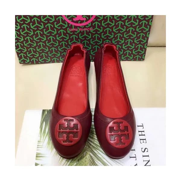 Tory Burch 2019 Ladies Initial Logo Leather Balle… - 1
