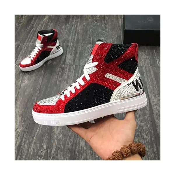 Philipp plein 2019 Mens Leather Sneakers - 필립플레인 … - 1