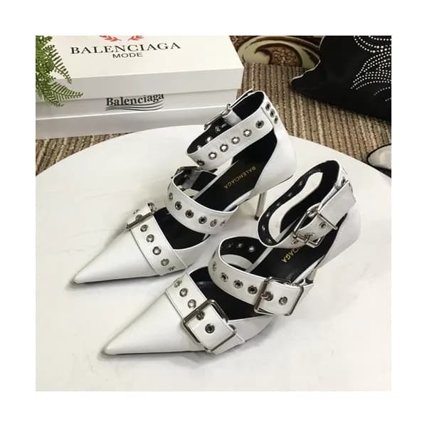 Balenciaga 2019 Ladies Leather High Heel Sandal Sl… - 1