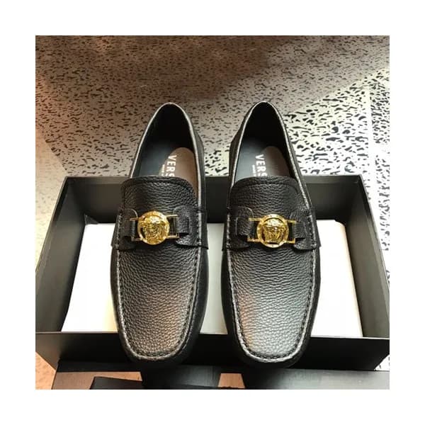 Versace 2019 Mens Leather Loafer - 베르사체 2019 남성용 레… - 1