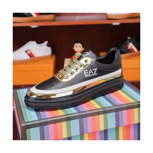 Armani 2019 Mens Leather Sneakers - 알마니 2019 남성용 … - 1