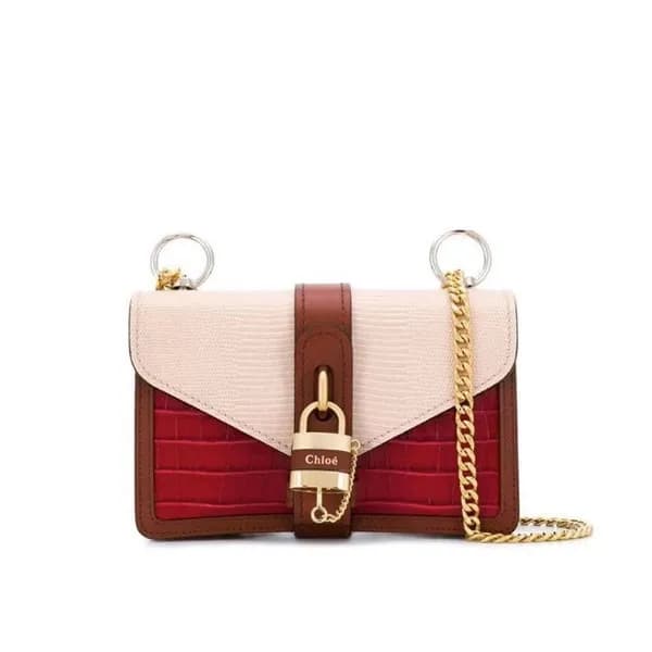 Chole 2019 Aby Leather Chain Shoulder Bag, 24cm - … - 1
