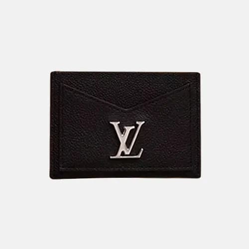 Louis Vuitton 2019 Lock Me Leather Card Purse M686… - 1