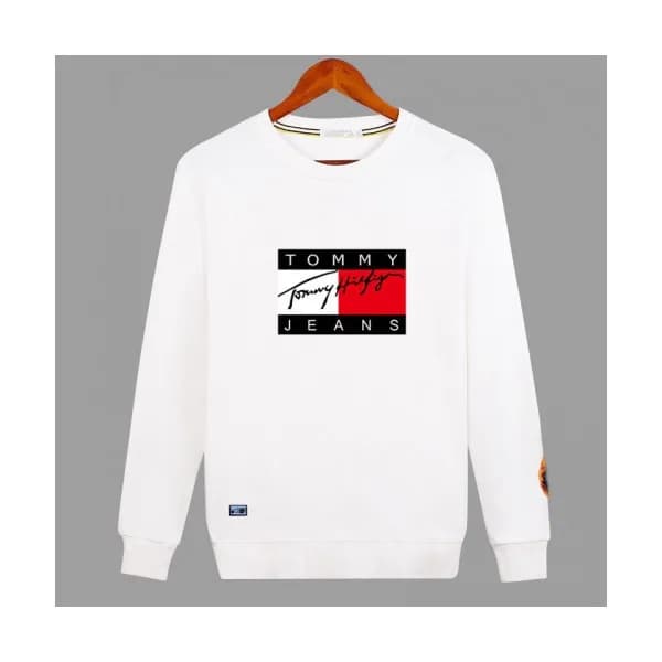 Tommy 2019 Mens Logo Cotton Man-to-man - 토미 2019 … - 1