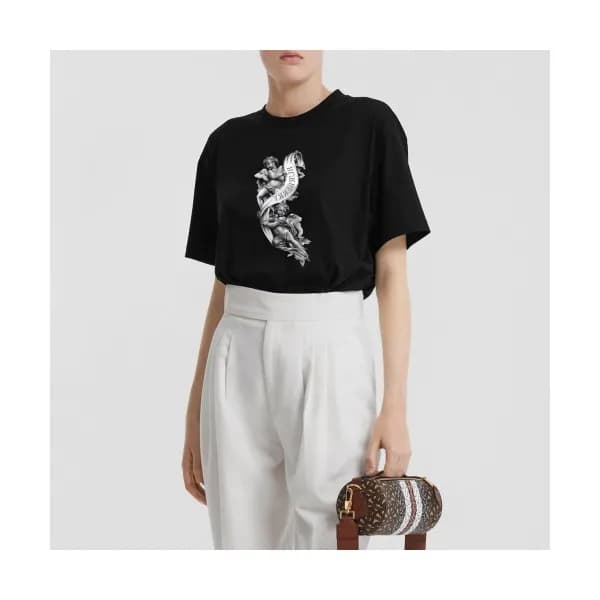 [버버리]Burberry 2020 Mm/Wm Logo Cotton Short Sleeved… - 1