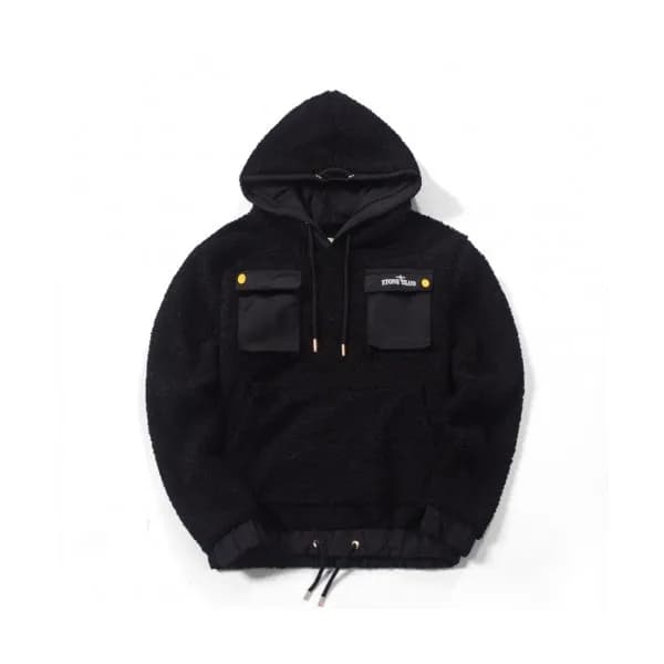 [스톤아일랜드]Stone Island 2020 Mens Logo Flannel HoodT … - 1