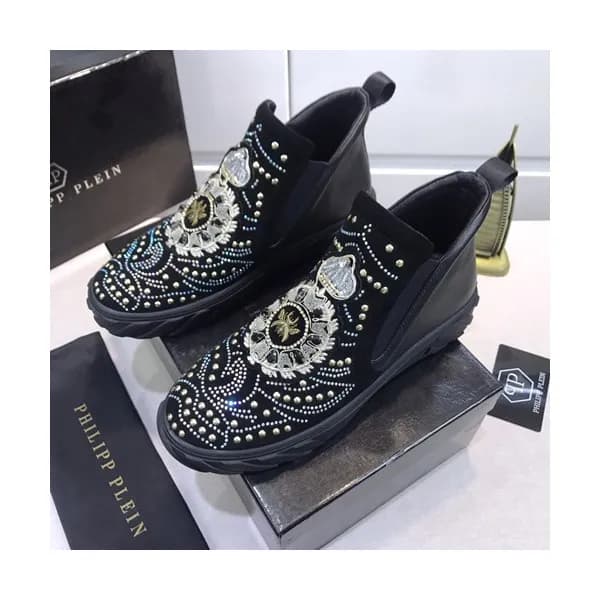 Philipp plein 2020 Mens Leather Sneakers - 필립플레인 … - 1