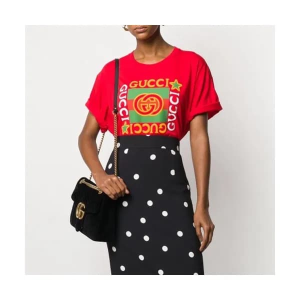 [매장판]Gucci 2020 Mm/Wm Logo Cotton Short Sleeved Ts… - 1
