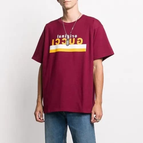 [매장판]Gucci 2020 Mm/Wm Logo Cotton Short Sleeved Ts… - 1