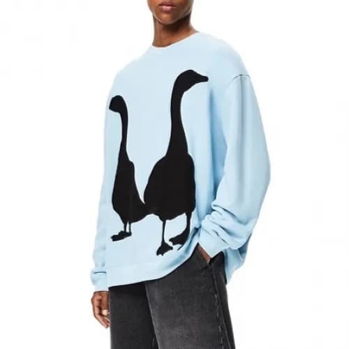 [로에베]Loewe 2020 Mens Logo Crew-neck Cotton Tshirts… - 1