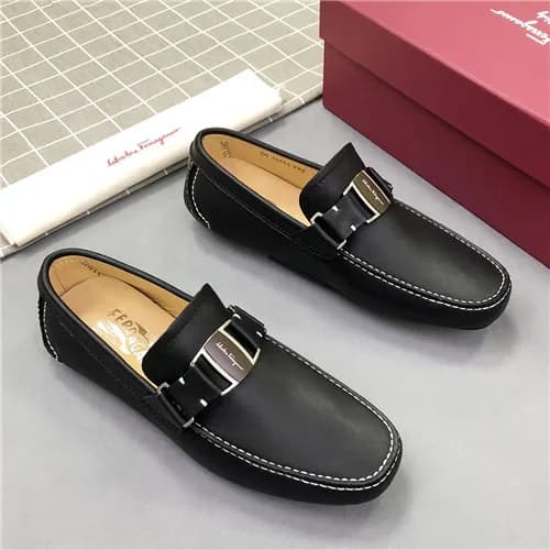 Salvatore Ferragamo 2021 Men's Leather Loafer … - 1