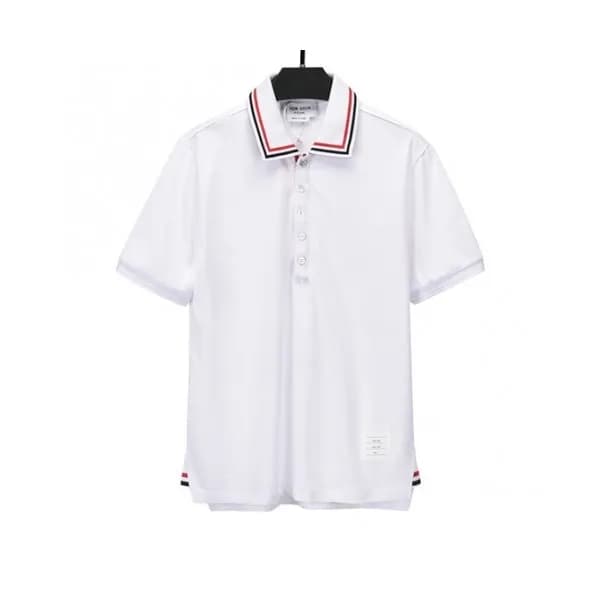 Thom Browne Mens Casual Short Sleeved Tshirts Whi… - 1
