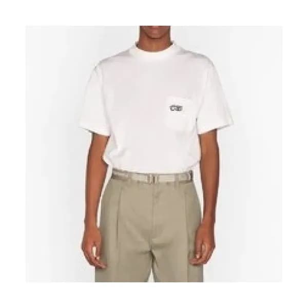 Dior Mm/Wm Casual Crew-neck Short Sleeved Tshirts… - 1