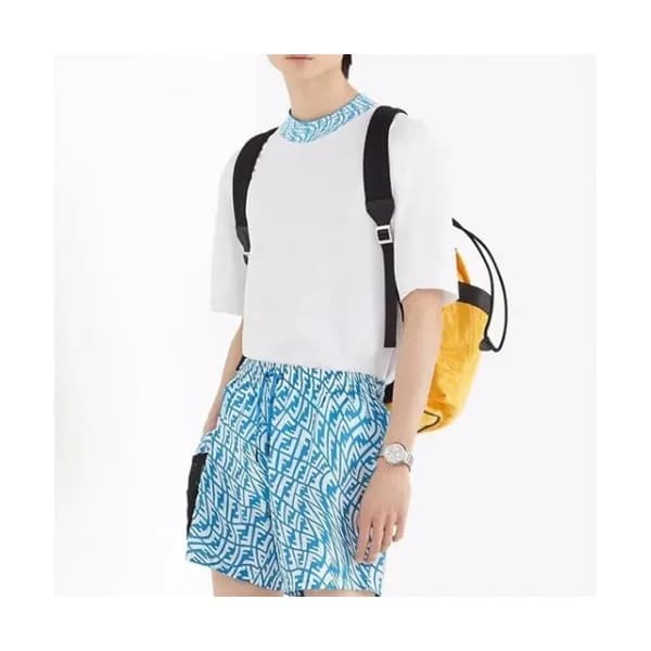 Fendi Mm/Wm Logo Casual Short Sleeved Tshirts Whi… - 1