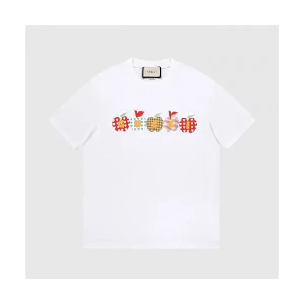 Gucci Mm/Wm Logo Short Sleeved Tshirts White - 구찌… - 1