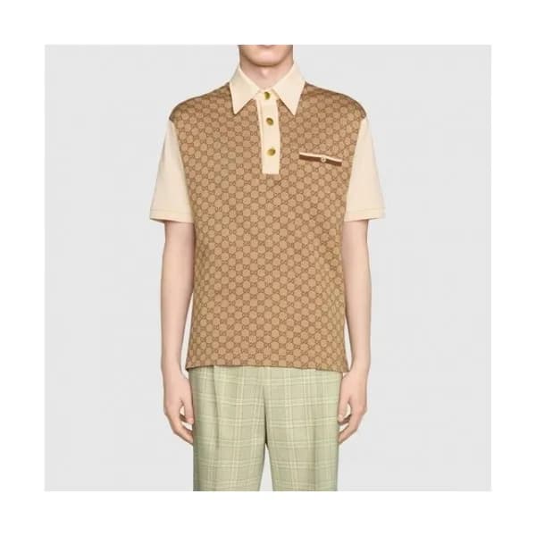 Gucci Mm/Wm Logo Short Sleeved Tshirts Camel - 구찌… - 1