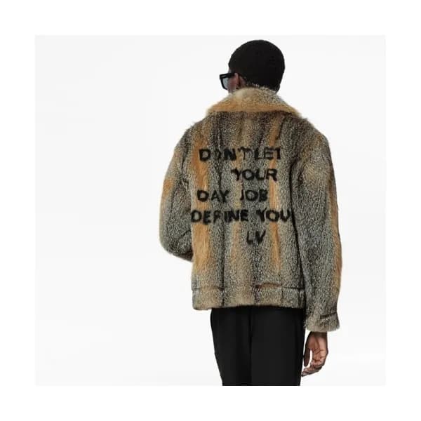 Louis vuitton Mm/Wm Signature Logo Mink Coats Gra… - 1