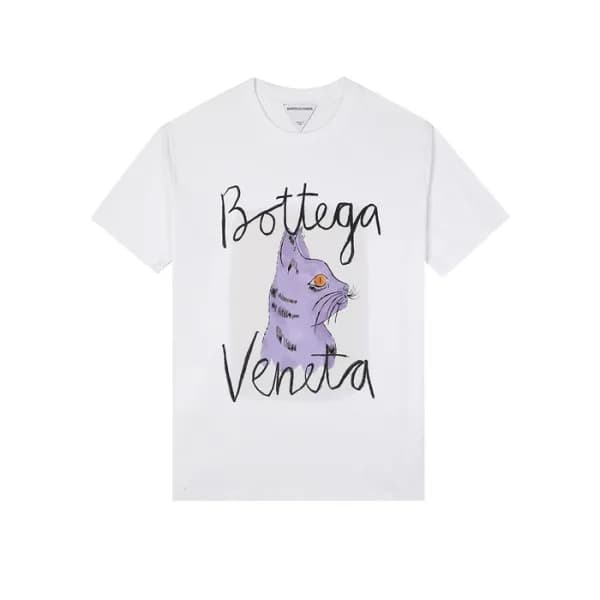 보테가 남성 크루넥 화이트 반팔티 - Mens White Tshirts - bot0247x - 1