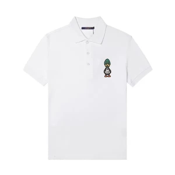 루이비통 남성 폴로 화이트 반팔티 - Mens White Tshirts - lou04010… - 1
