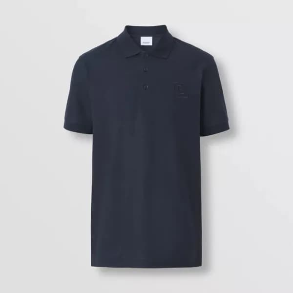 버버리 남성 클래식 네이비 폴로 반팔티 - Mens Navy Tshirts - Bur042… - 1