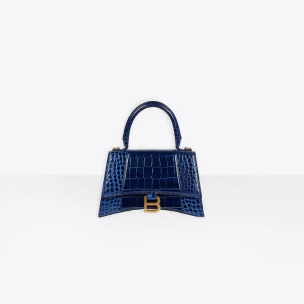 발렌시아가 여성 Hourglass 블루 토트백 - Womens Blue Tote Bag -… - 1