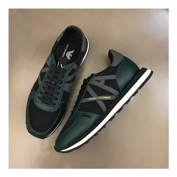 알마니 남성 클래식 그린 스니커즈 - Mens Green Sneakers - arm0916… - 1