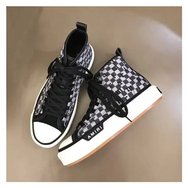 아미리 남성 블랙 하이탑 스니커즈 - Mens Black Sneakers - amir035… - 1
