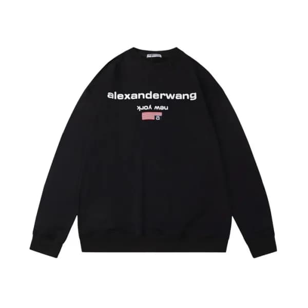 알렉산더왕 남성 모던 블랙 맨투맨 - Mens Black Tshirts - alx0209x - 1