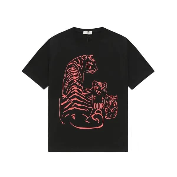 디올 남성 블랙 크루넥 반팔티 - Mens Black Tshirts - dio02024x - 1