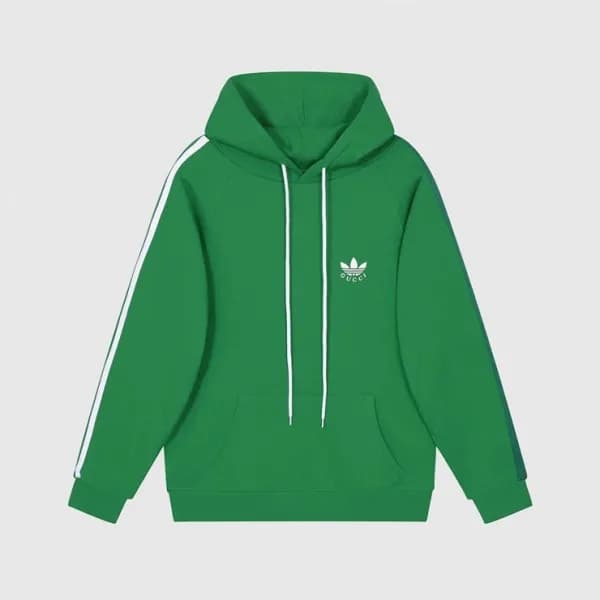 구찌 남/여 트렌디 그린 후드티 - Unisex Green Hoodie - guc05073… - 1