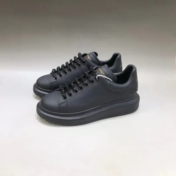 알렉산더맥퀸 남/녀 블랙 스니커즈 - Unisex Black Sneakers - alx01… - 1