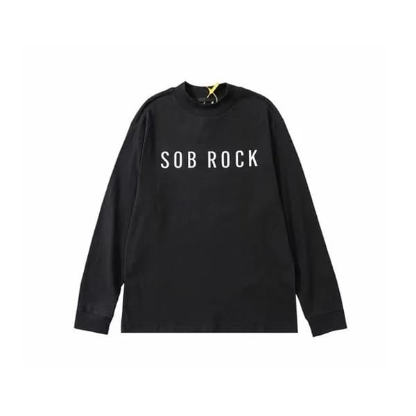 피어오브갓 남성 클래식 블랙 긴팔티 - Mens Black Tshirts - fea0426… - 1