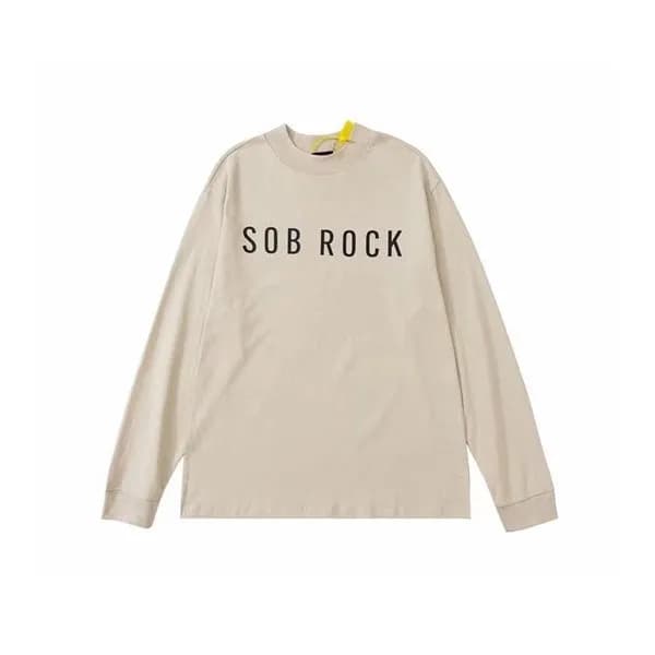 피어오브갓 남성 클래식 아이보리 긴팔티 - Mens Ivory Tshirts - fea04… - 1