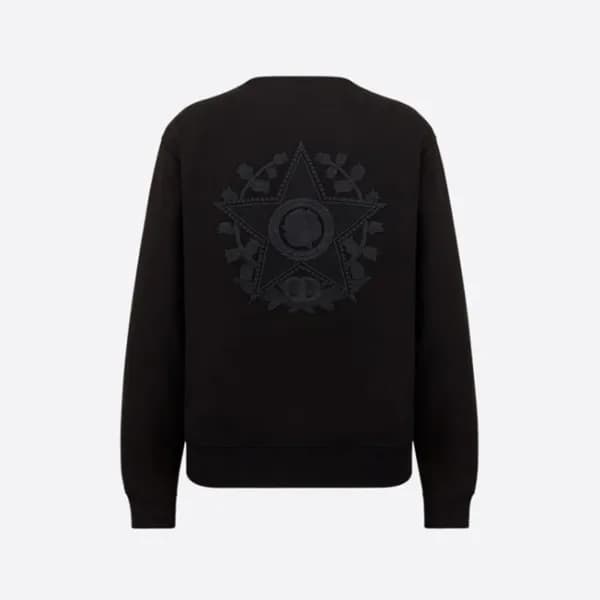 디올 남성 클래식 블랙 맨투맨 - Dior Mens Black Tshirts - dio02… - 1