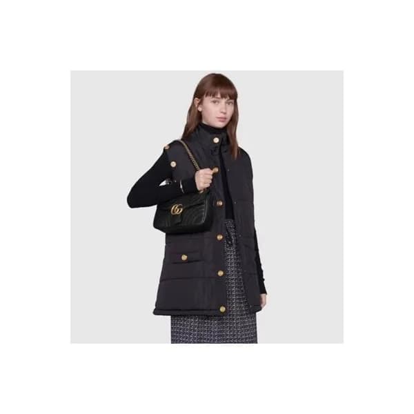구찌 여성 블랙 마몬트백 - Gucci Womens Black Marmont Bag - g… - 1