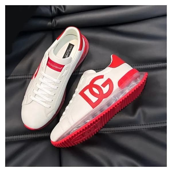 돌체앤가바나 남성 레드 스니커즈 - Dolc&Gabbana Mens Red Sneakers… - 1