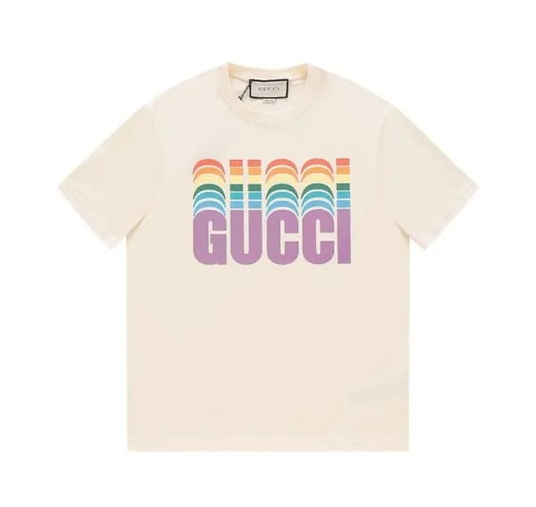 구찌 남/녀 아이보리 크루넥 반팔티 - Gucci Unisex Ivory Short sle… - 1