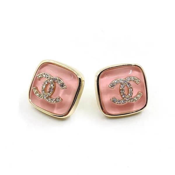 샤넬 여성 핑크 이어링 - Chanel Womens Pink Gold Earring - … - 1