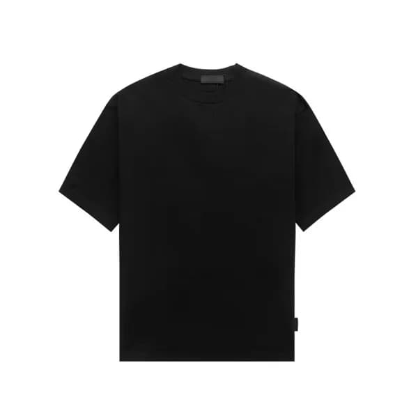 프라다 남성 크루넥 블랙 반팔티 - Prada Mens Black Short sleeved… - 1