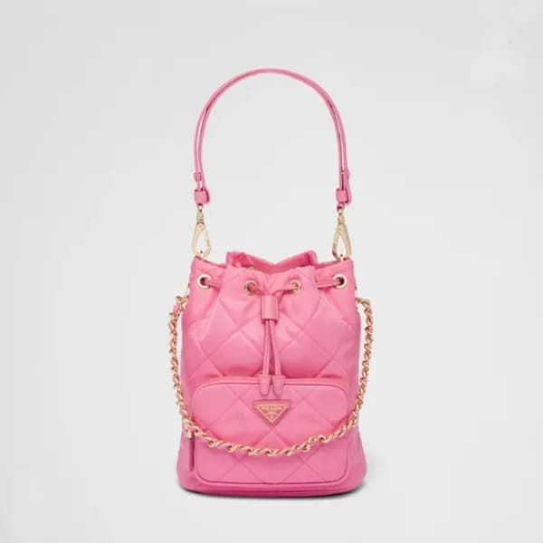 프라다 여성 핑크 버킷백 - Prada Womens Pink Bucket Bag - pr7… - 1