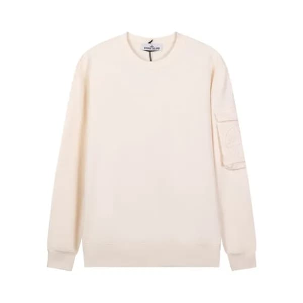 스톤아일랜드 남성 모던 아이보리 맨투맨 - Stone Island Mens Ivory Ts… - 1