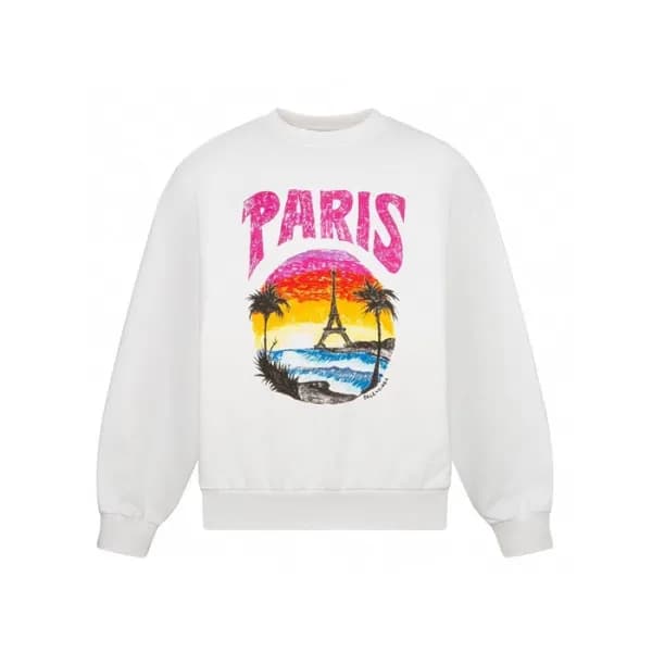 발렌시아가 남성 화이트 맨투맨 - Balenciaga Mens White Tshirts -… - 1